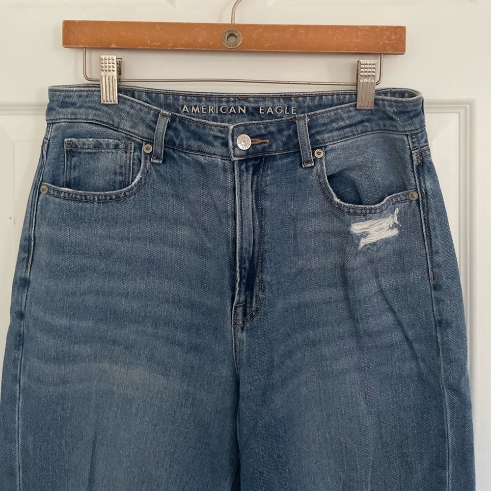 AEO Cool Classic Ripped Mom Jeans - Picture 8 of 11